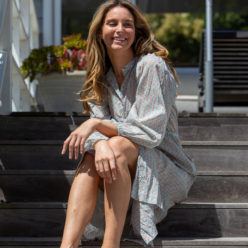 Virginia Dress / Wedgewood