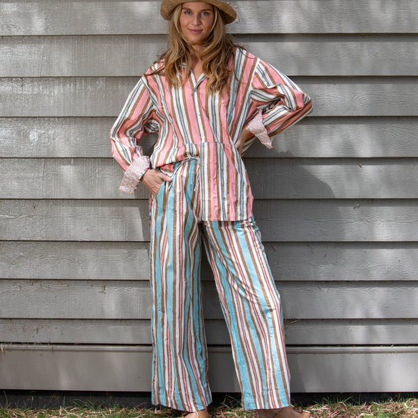 Virginia Palazzo Pant / Wedgewood