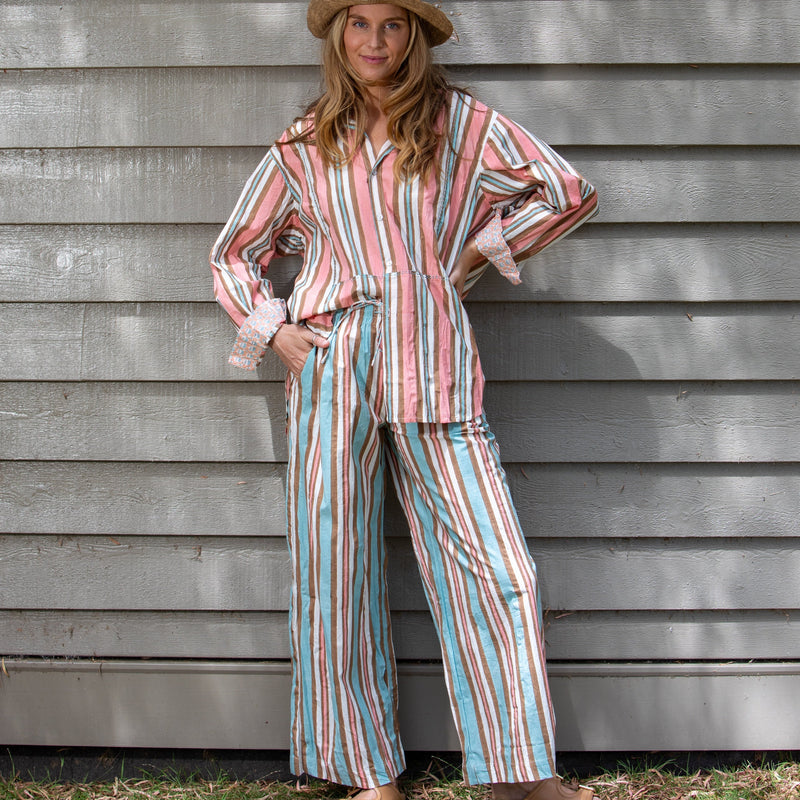 Virginia Palazzo Pant / Wedgewood