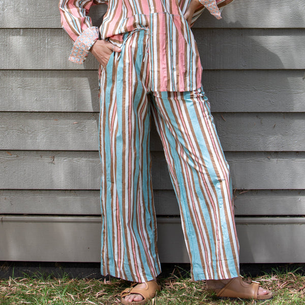Virginia Palazzo Pant / Wedgewood