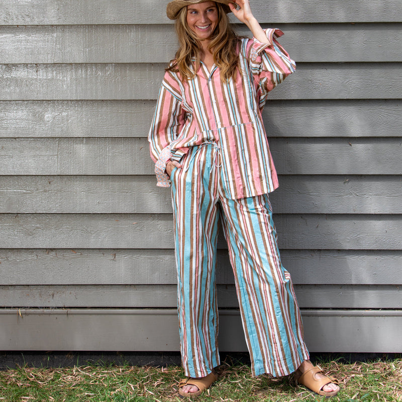 Virginia Palazzo Pant / Wedgewood