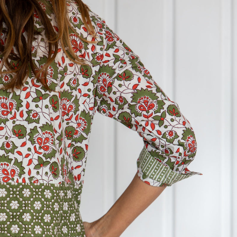 Lady Penrose Maxi Shirtdress / Grass Green