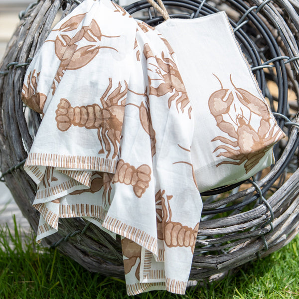 Big Lobster Sarong / White + Coco