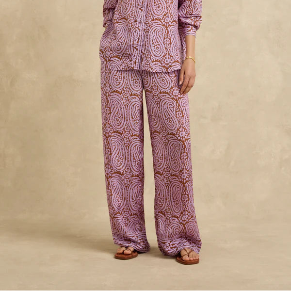 Azra Pant / Purple Paisley