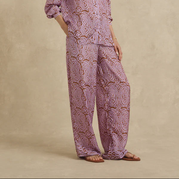 Azra Pant / Purple Paisley