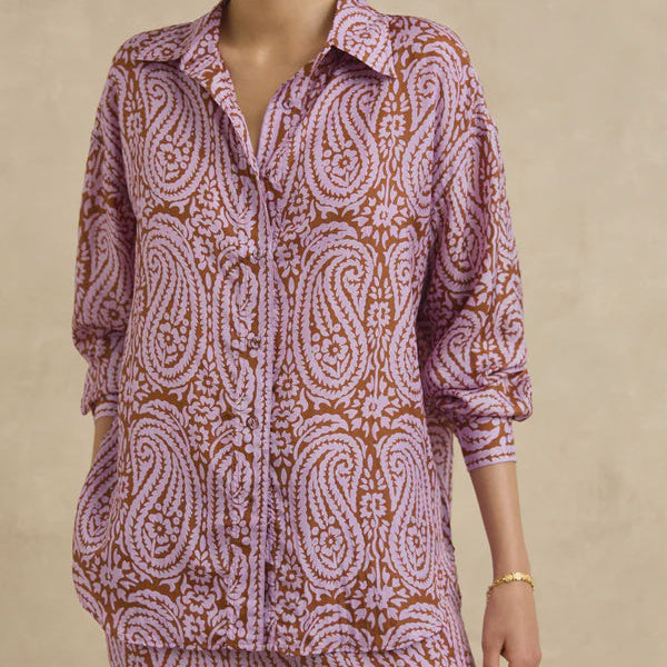 Stevie Shirt / Paisley Purple
