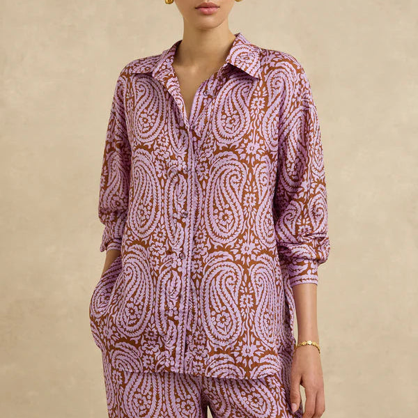 Stevie Shirt / Paisley Purple