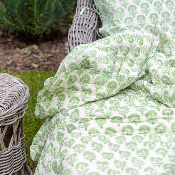 Sunflower Quilt / Celedon