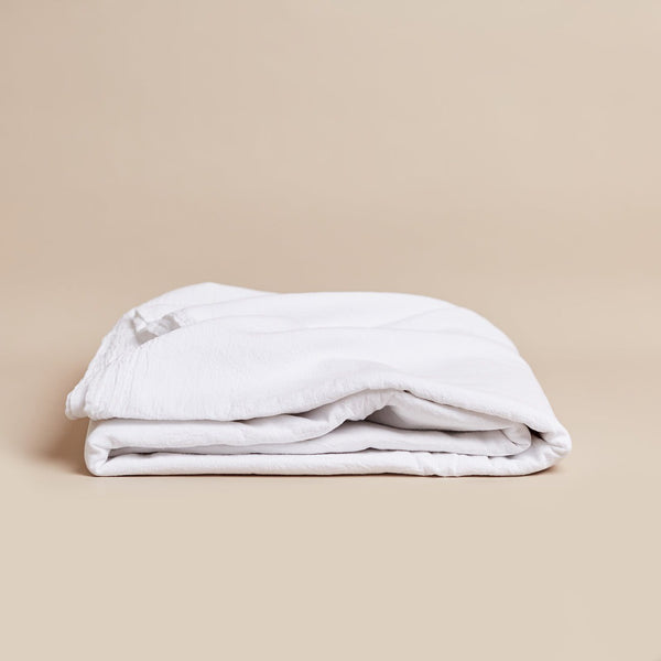 Shore Fitted Sheet King / White