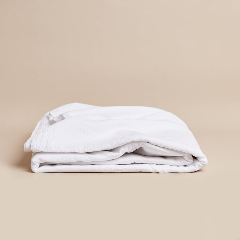 Shore Fitted Sheet King / White