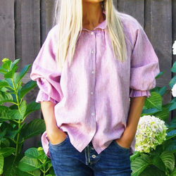 Sammi Linen Shirt / Sorbet