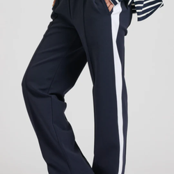 Scuba Track Pant / French Navy + White