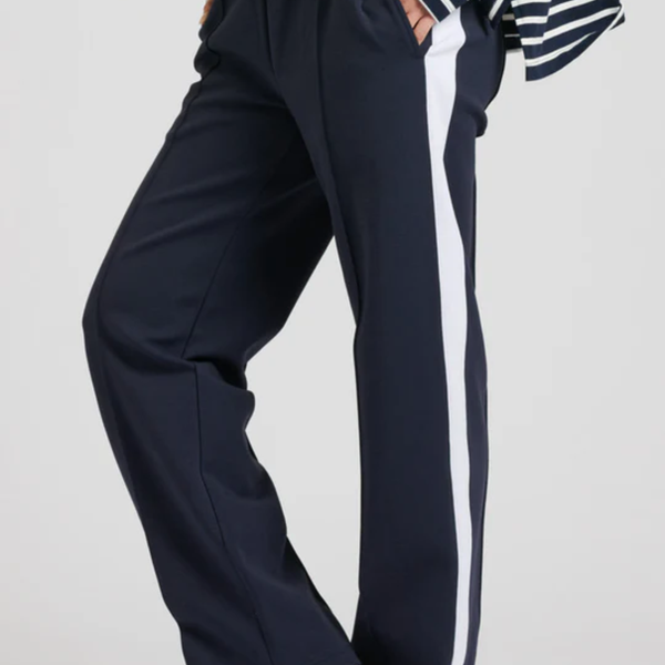 Scuba Track Pant / French Navy + White