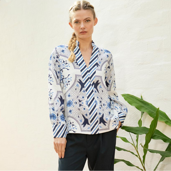 Skye Bird Blouse / White