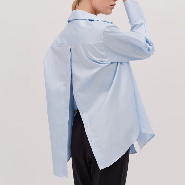 The Split Back Shirt / Sky