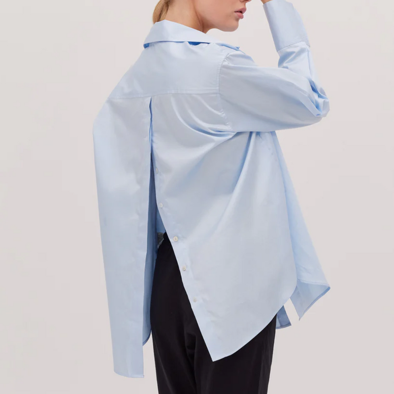 The Split Back Shirt / Sky
