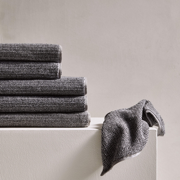 Tweed Bath Mat Large / Coal