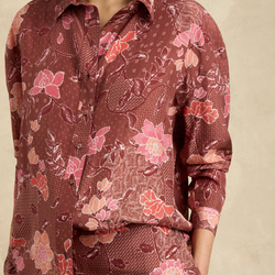 Stevie Shirt / Bloom Burgundy