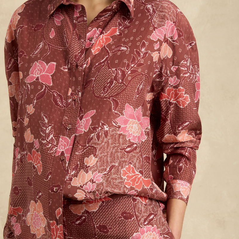 Stevie Shirt / Bloom Burgundy
