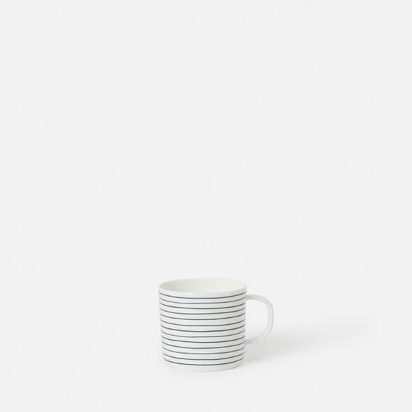 Stripe Coffee Cup / Navy & White