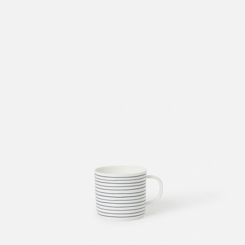 Stripe Coffee Cup / Navy & White