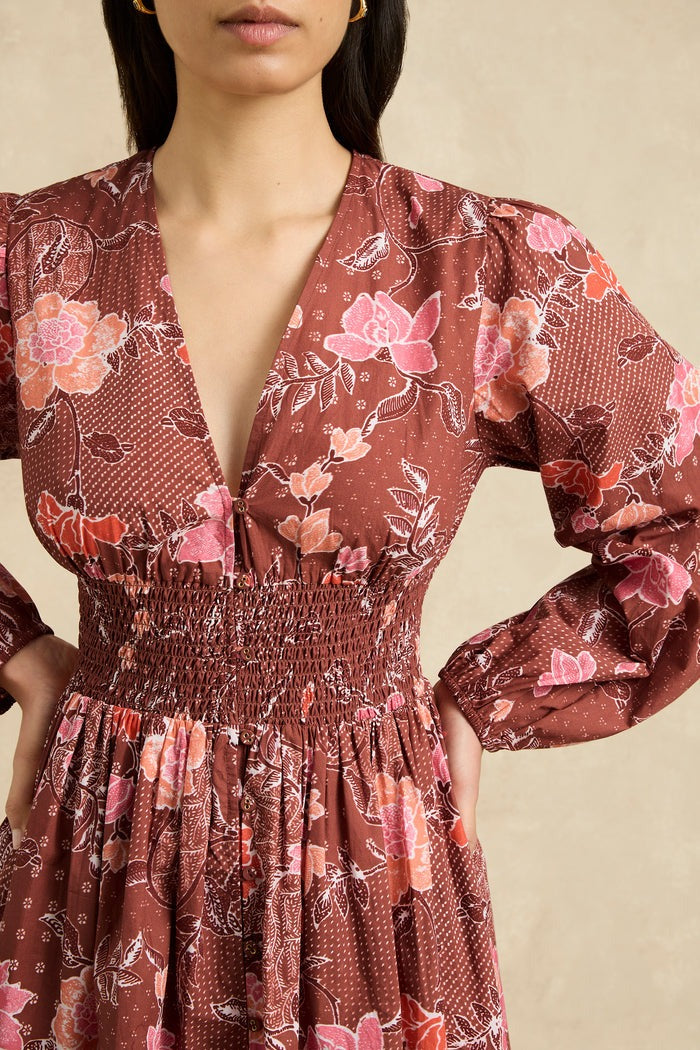 Thea Dress / Bloom Burgundy