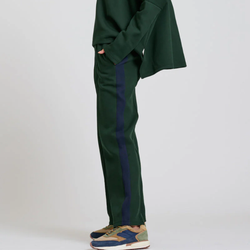 Scuba Trackpant / Racing Green + Navy Stripe