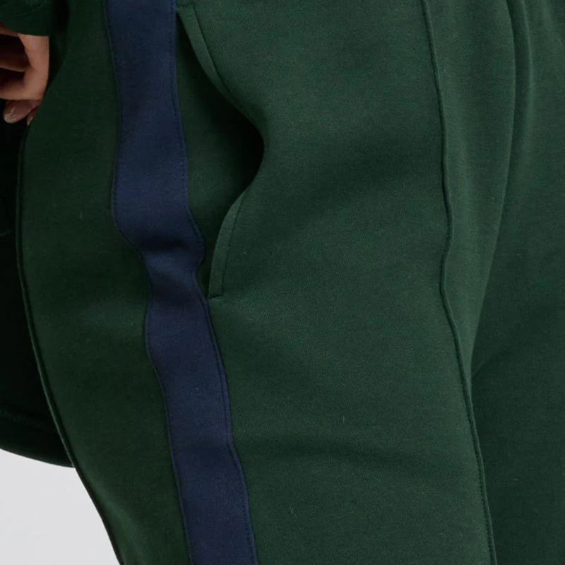 Scuba Trackpant / Racing Green + Navy Stripe
