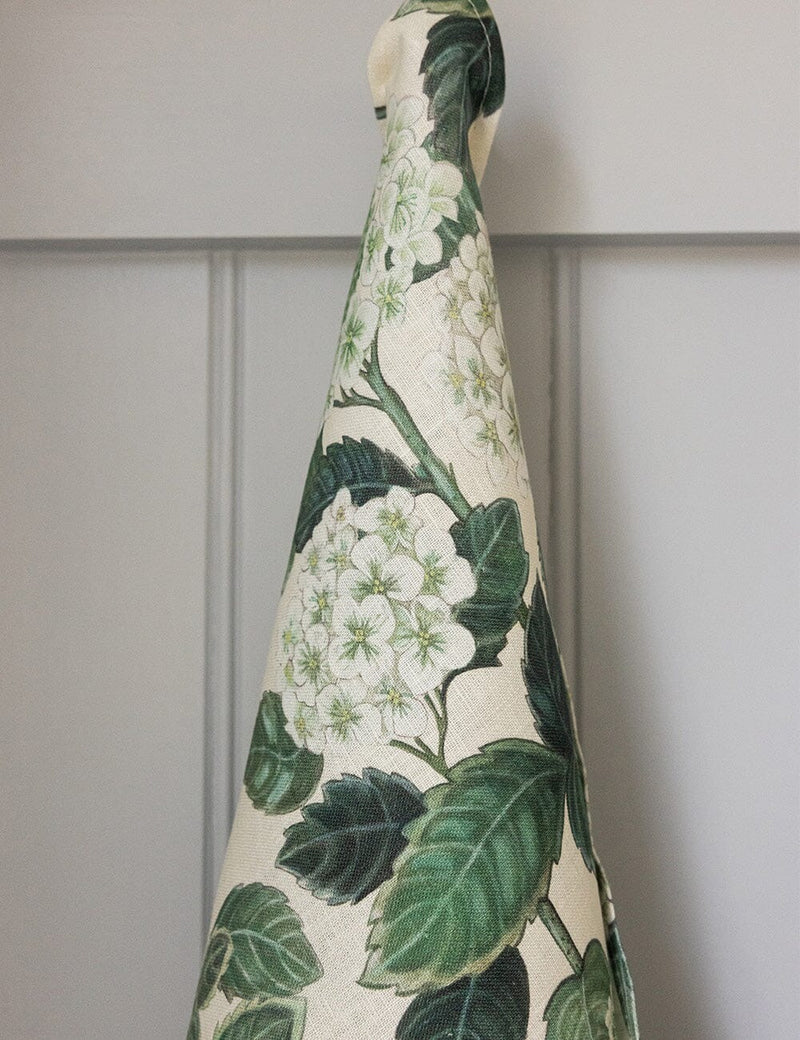 100% Linen Tea Towel / Hydrangea