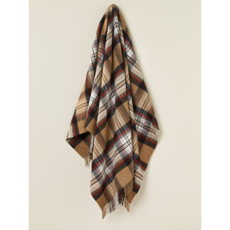 Tartan Throw / Camel Stewart