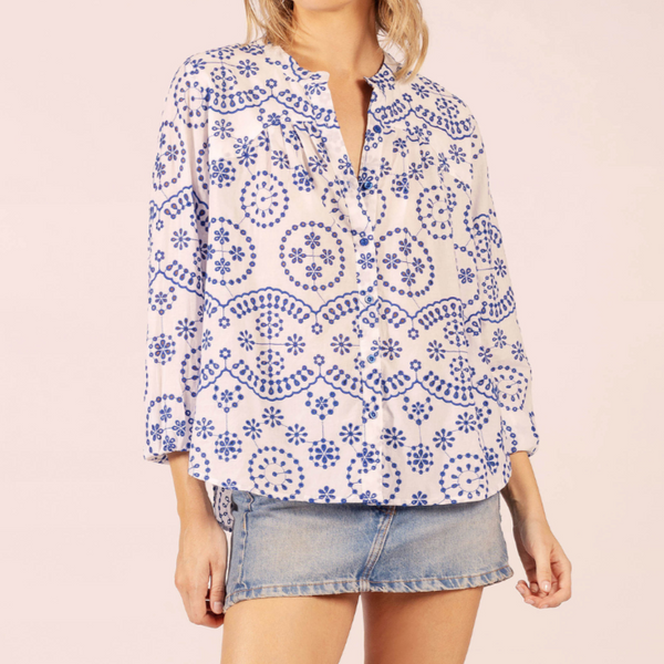 Texas Lace Shirt / Blue
