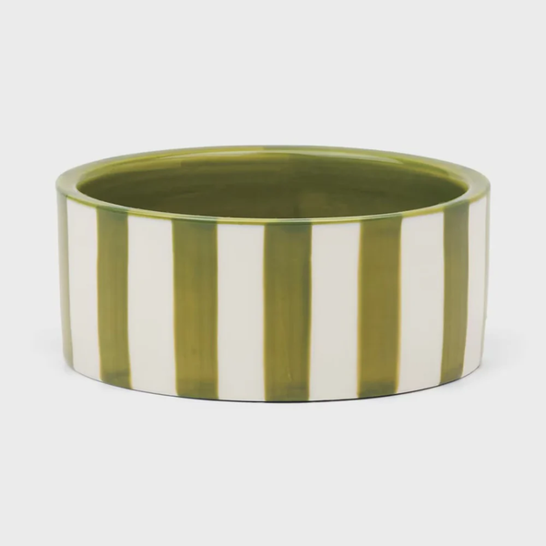 The Izzy Wine Coaster / Green Stripe