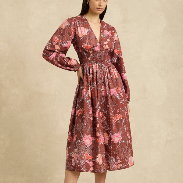 Thea Dress / Bloom Burgundy