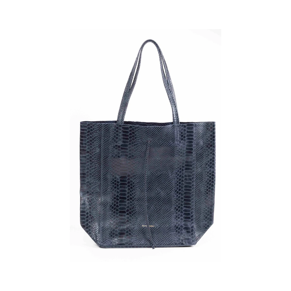 Snake Tote Bag / Navy