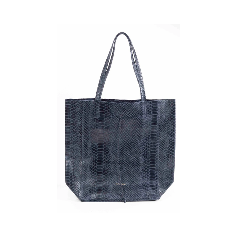 Snake Tote Bag / Navy
