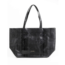 Snake Rectangle Tote Bag / Black