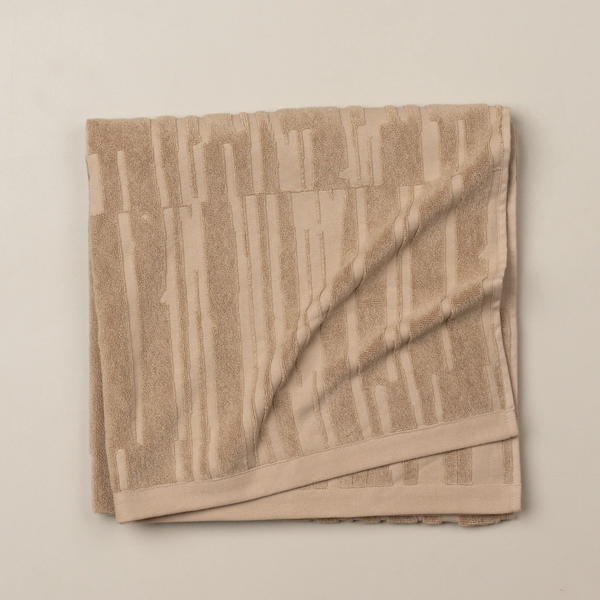 Architectural Bath Towel / Truffle