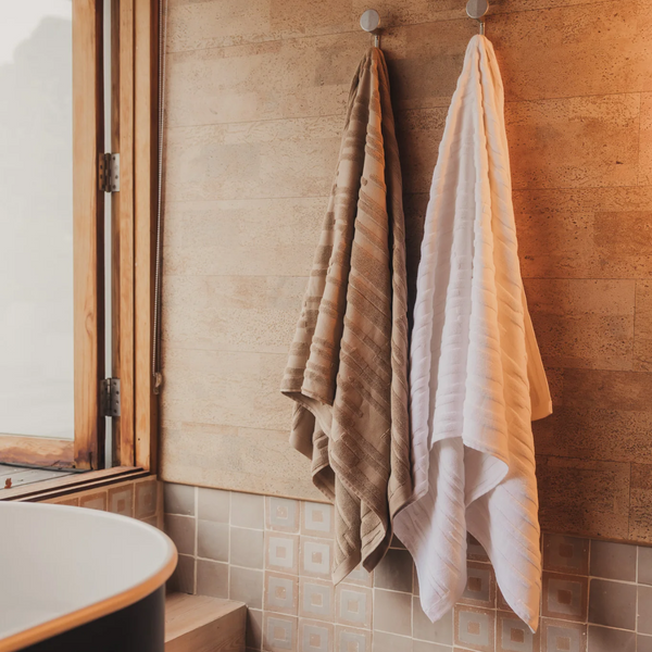 Architectural Bath Towel / Truffle