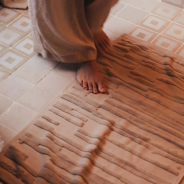 Architectural Bath Mat / Truffle