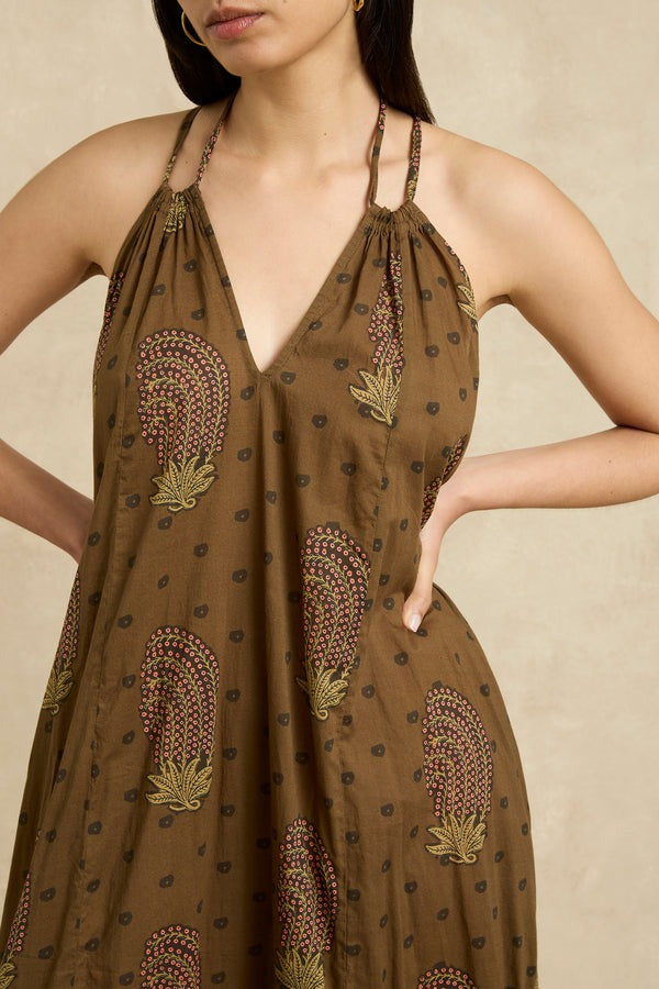 Valeria Dress / Tide Khaki
