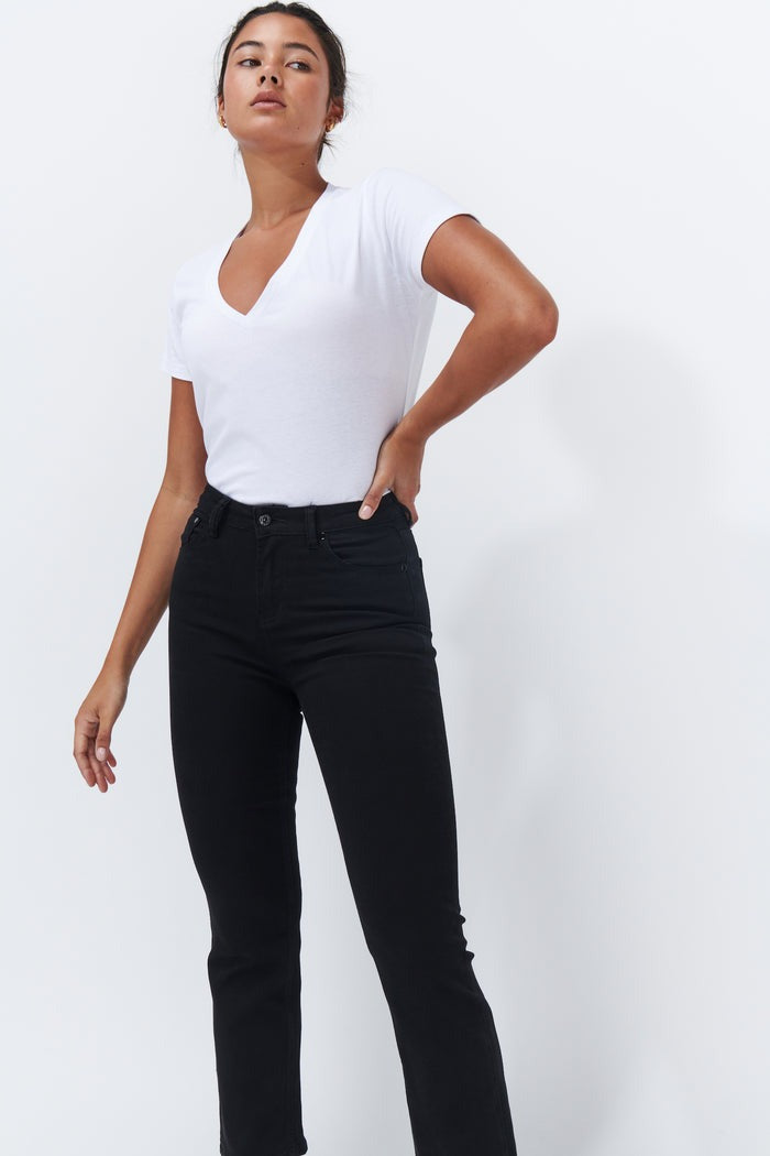 Vacay Jean Finished Hem  / Black