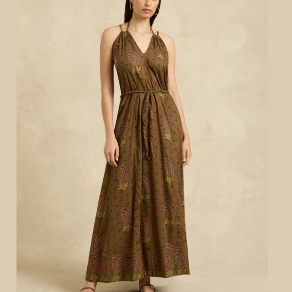 Valeria Dress / Tide Khaki