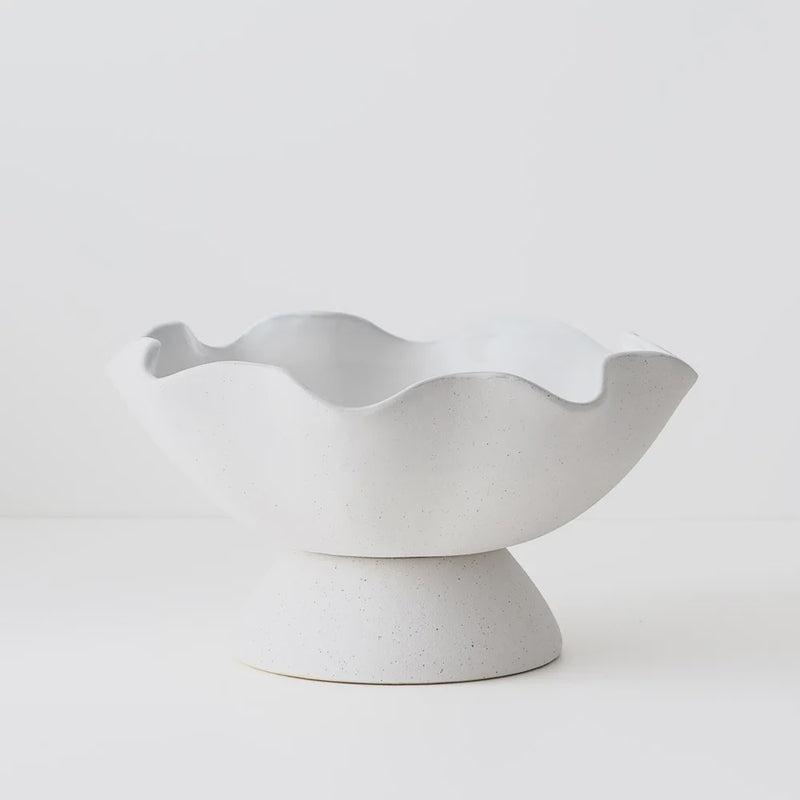 Valmo Bowl 16 x 30cm / White