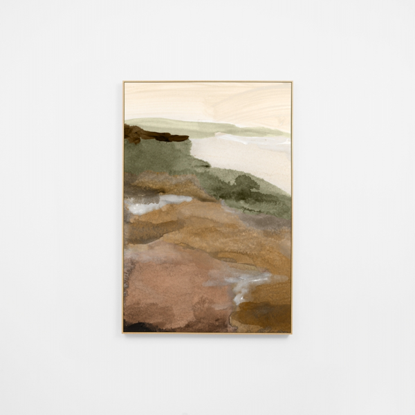 Watercolour Vista 1 Canvas / Earth