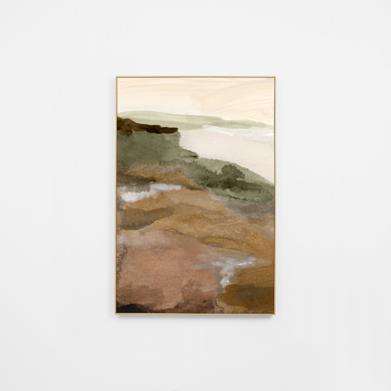 Watercolour Vista 1 Canvas / Earth