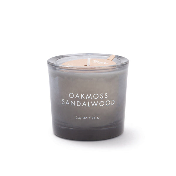 Botany 2oz Black Glass Votive / Oakmoss + Sandalwood