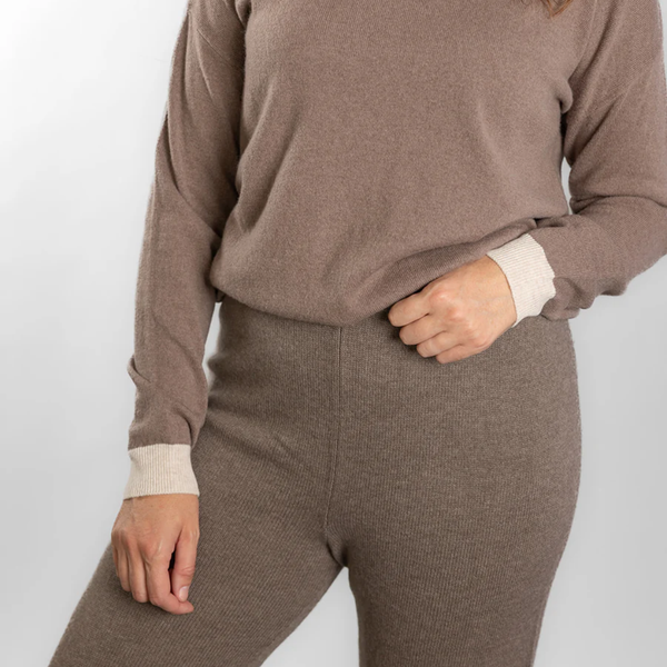 Wide Leg Pant / Brown