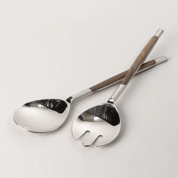 Salad Servers / Wood Inlay