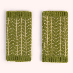 Niamh Wrist Warmers / Olive