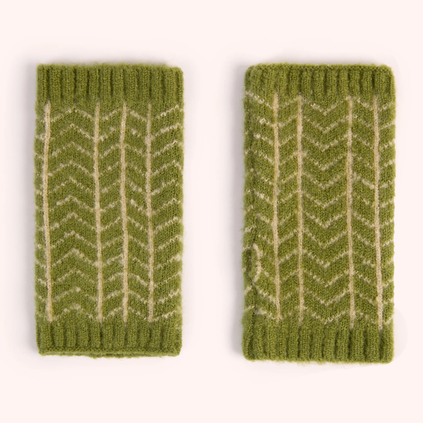 Niamh Wrist Warmers / Olive